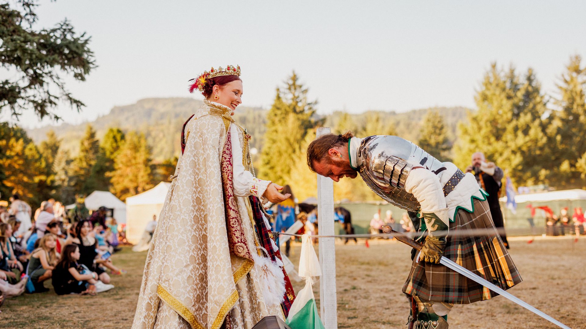 Royal court scene