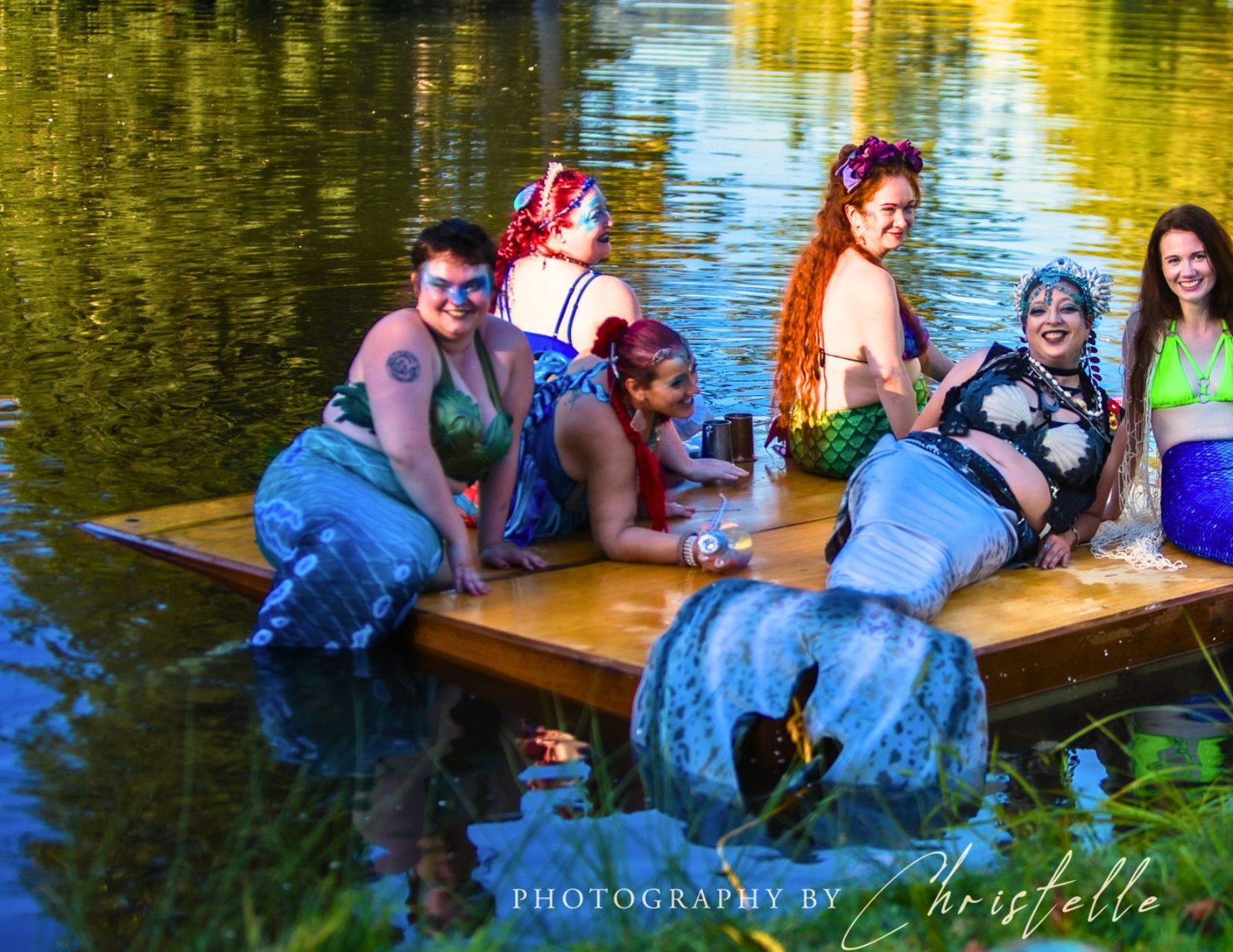 Mermaids on the dock